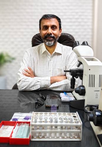 Jigar Shah | Founder Rushabh Pathology - Ahmedabad's trusted pathology laboratory offering accurate blood tests. Rushabh Pathology team of expert pathologists serving Ahmedabad for over 15 years